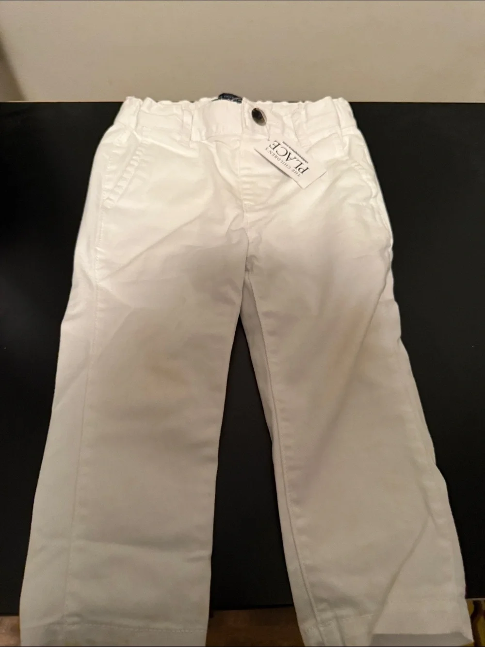 The Children's Place White Kids Chino Pants - Classic Straight Leg